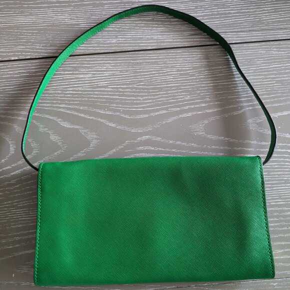 Kelly Green Michael Kors Clutch / Shoulder / Evening Bag - Picture 2 of 7